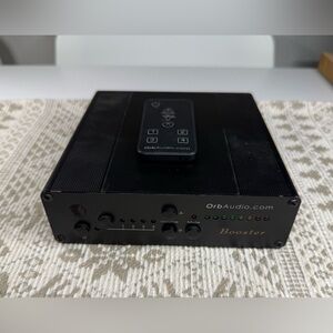 Orb Audio Booster Mini Amplifier w/ Remote. No Charger.Tested.